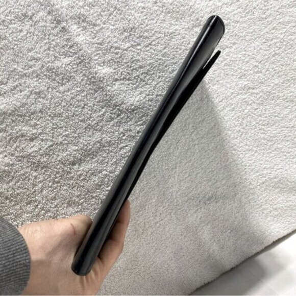 Vintage Black Clutch Handbag Wallet Purse - Picture 8 of 13